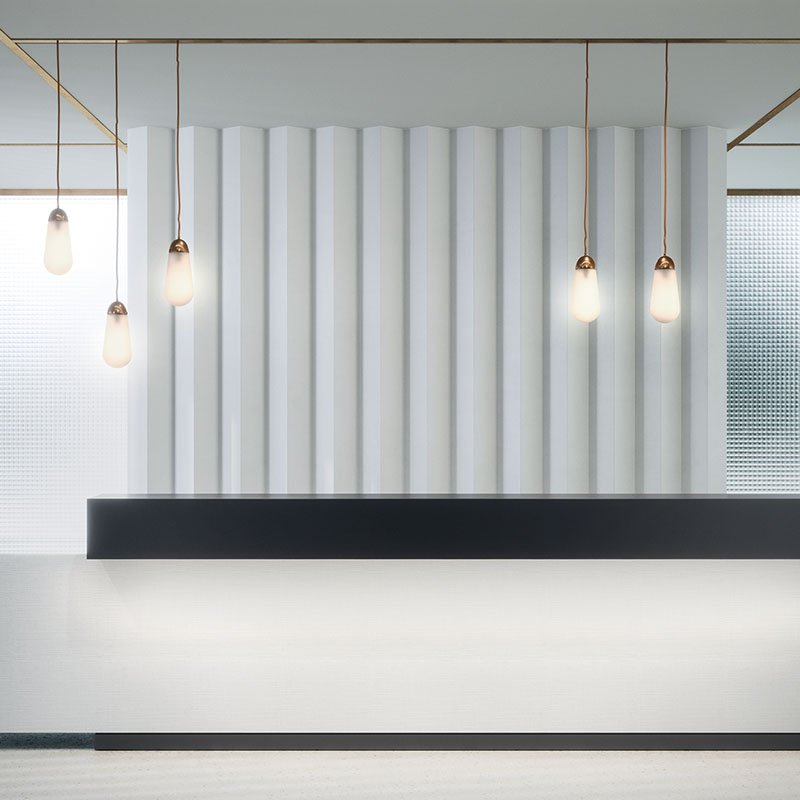 Reception & front desk: the arrival, designed
