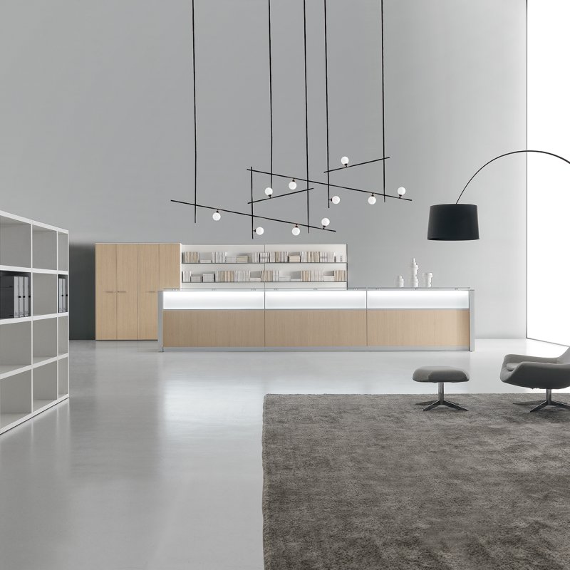 Reception & front desk: the arrival, designed