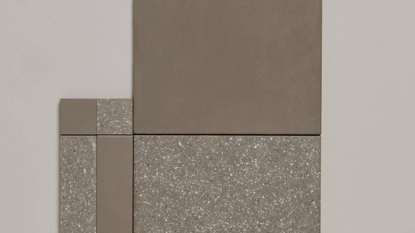 Time collection by Mutina with Rough and Smooth textures side by side, design Barber and Osgerby