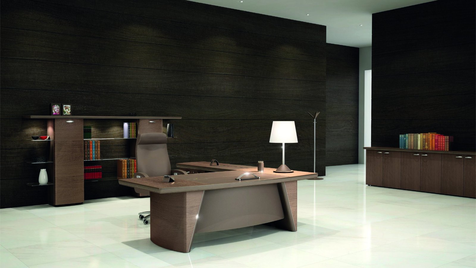 24-carat gold-plated band on the side of an iSixty Luxury desk