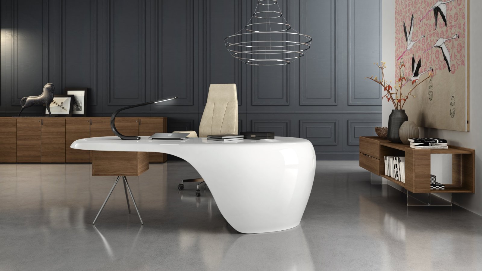 Uno designer executive desk by Della Rovere