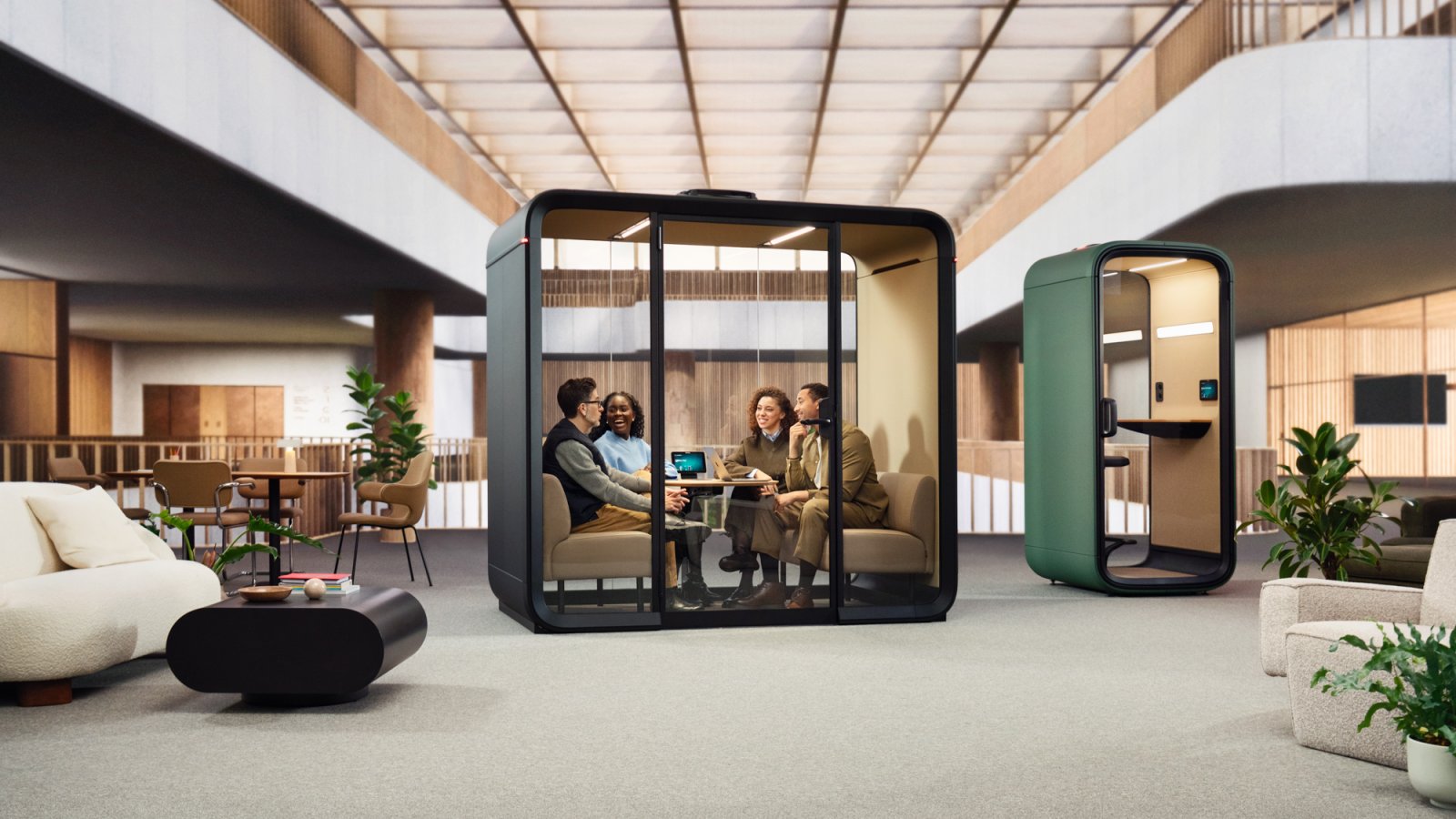 Framery Four meeting pod in a modern British office