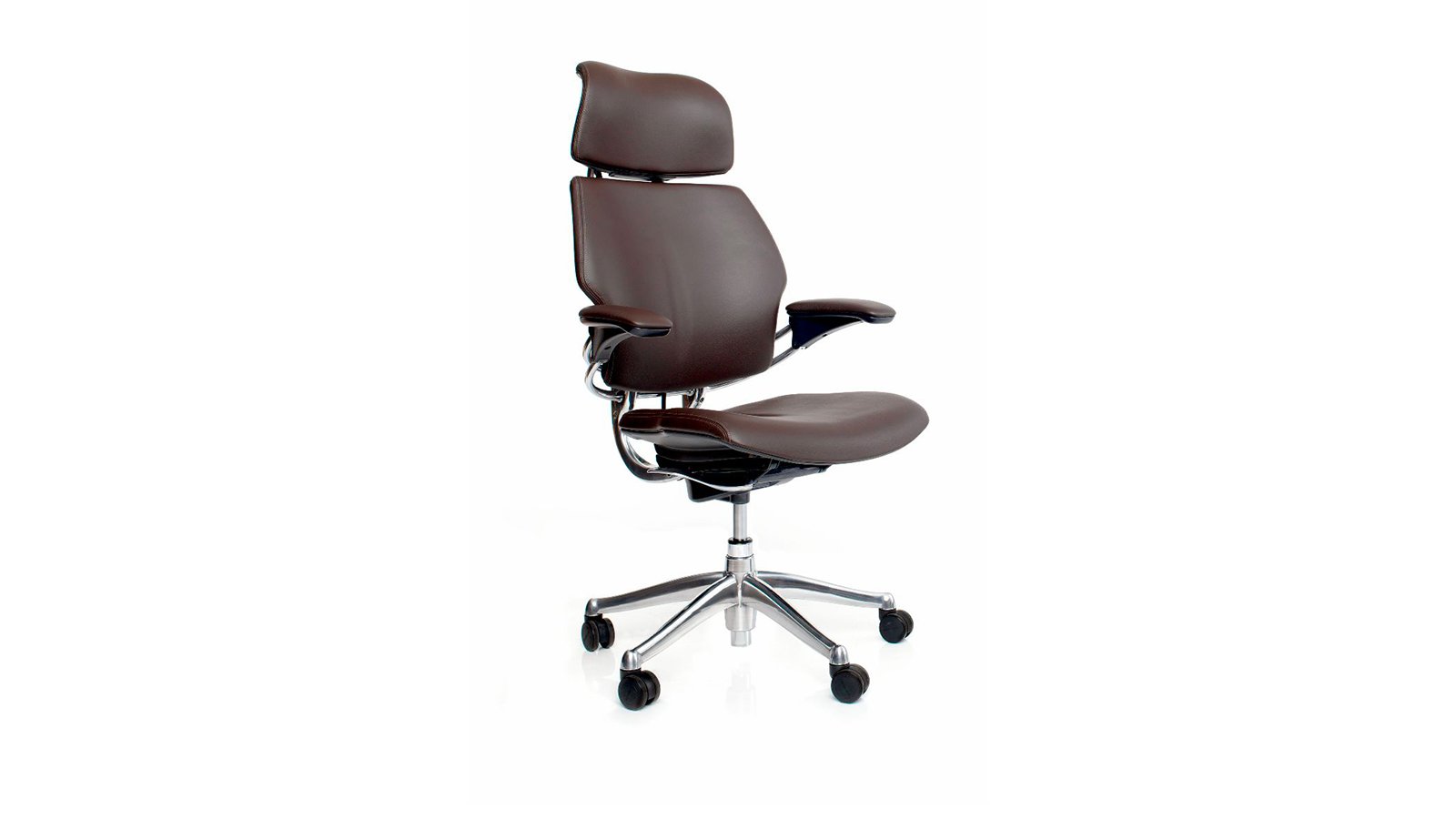Freedom executive chair by Humanscale with neck rest in leather