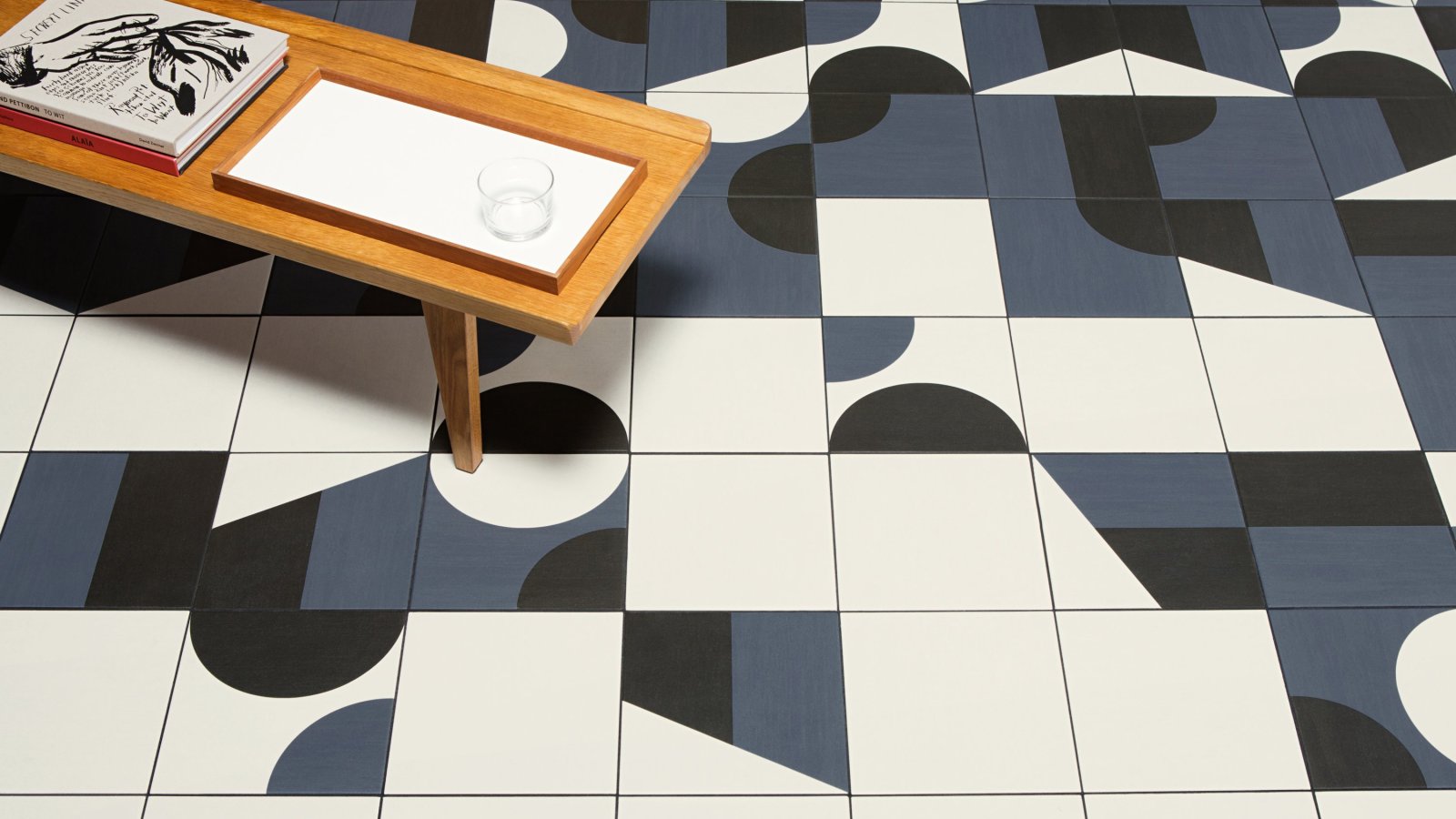Puzzle porcelain floor by Mutina