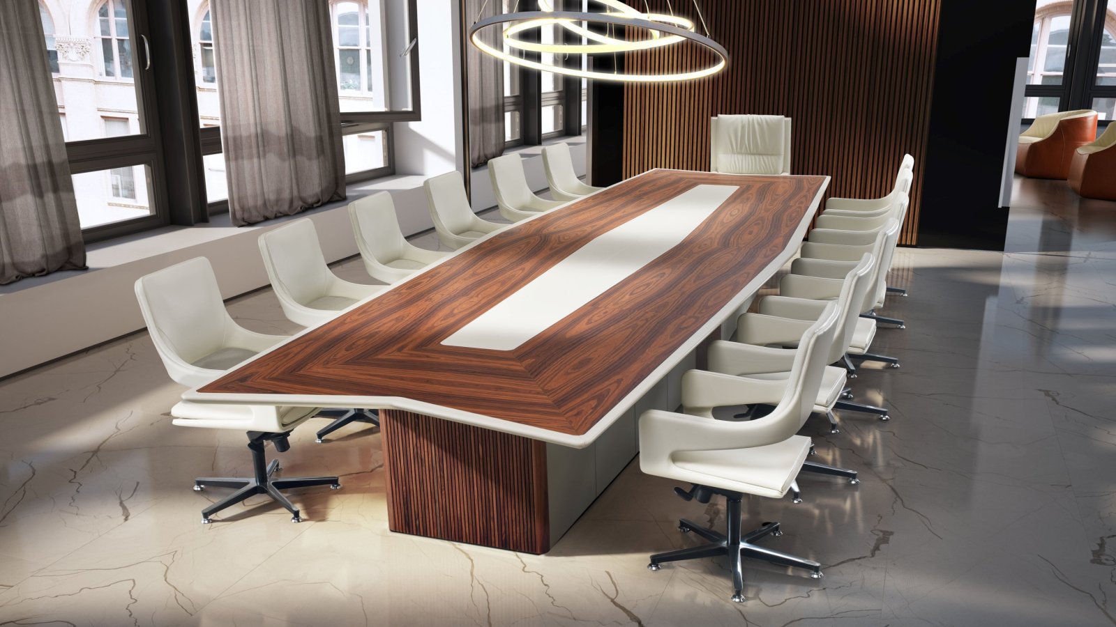 Master conference table by i4Mariani in a boardroom