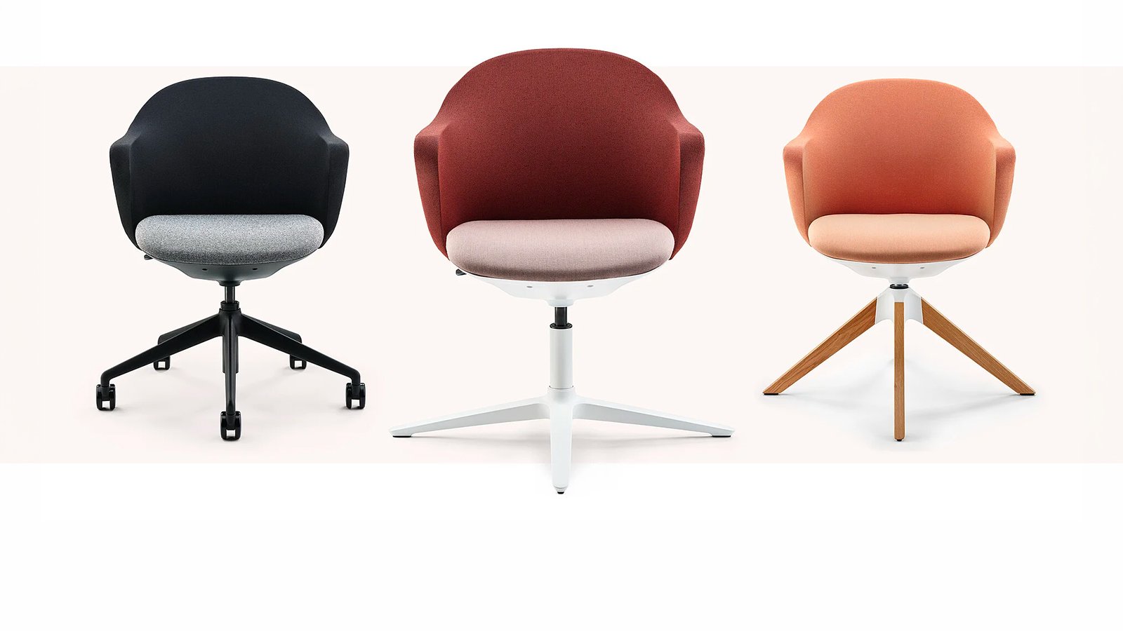 se:flair swivel chair by Sedus with fir green membrane back and black five-star base