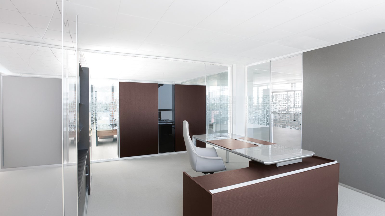 Office partition walls www.60 by Archiutti with double glazing