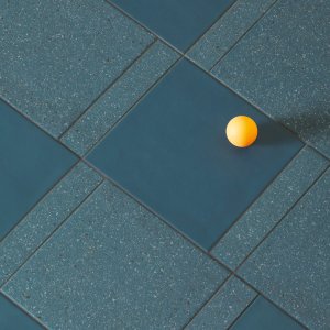 Interior floor laid in Time by Mutina with 2 mm joints