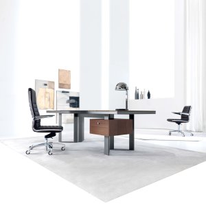 Lloyd return unit on castors beside the executive desk
