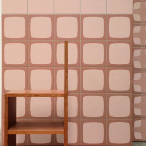 Betty Frame tile by Mutina with graphic element