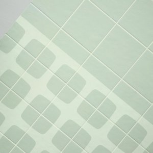 Betty porcelain floor mixing plain and pattern