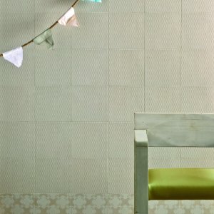 Counter top clad in Azulej Grigio tiles