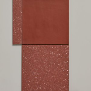 Bathroom with Time tiles on floor and walls