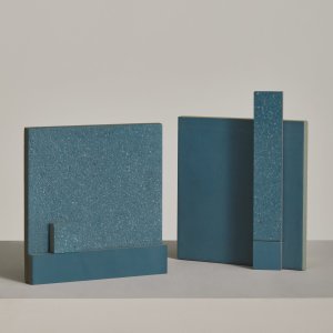Rough and Smooth Time tiles of one colour combined on a floor