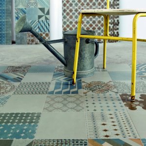 Cold digital printing texture of Azulej tiles