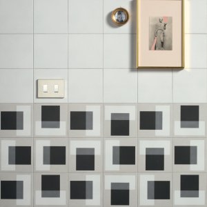 Futura Triangles, one of four pictorial designs in the collection