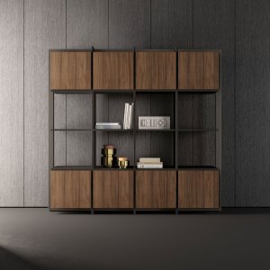 Bold58 wall units with aluminium frame by About Office