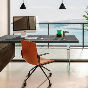 Tempered glass legs of the Air Desk