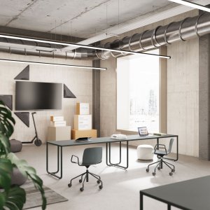 Round meeting table from the Itube collection