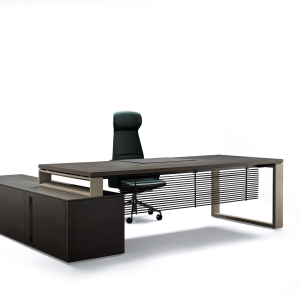 Pale lacquered portal legs contrasting a dark Arche top