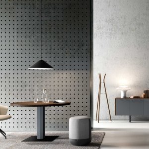 Two-tone Arche credenza with grey doors