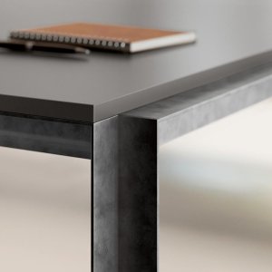Modern office desk Ellan with modesty panel and cable tray