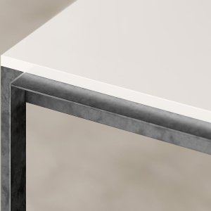 Open metal wall unit with oblique cut, Ellan by Archiutti