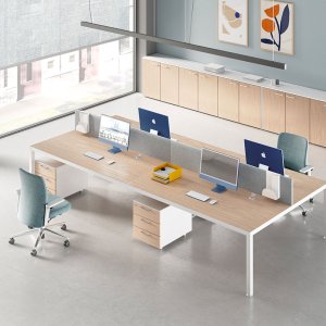 Fattore Alpha desk in Canaletto walnut with pedestal