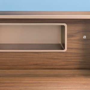 Toki by Archiutti, corner reception composition at 90 degrees