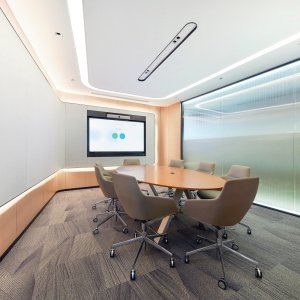 Aston chairs at the head of a meeting table