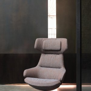 Chair and footstool together