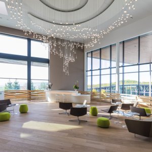 Loop sofa by Lievore Altherr Molina in a bright hall