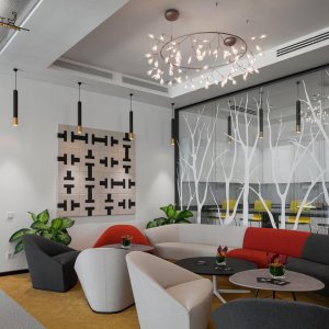 Group of Colina in the corporate lounge