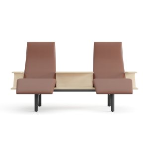 Pausit Lounge with two chaise longue modules and an intermediate table