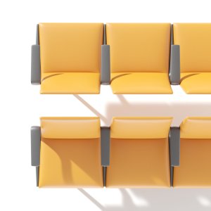 Arper Pausit seat modules in black anti-fingerprint laminate