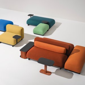 Fixed square Ralik side table