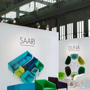 A complete Saari lounge area by Arper