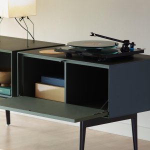 Semiton used as a room divider, finished on all sides