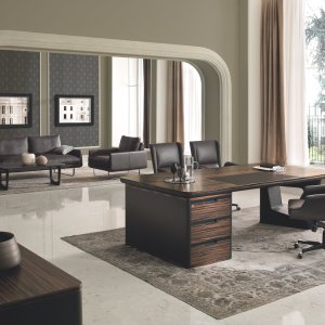 Executive office with the Avatar desk and sideboard