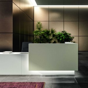 Operator side of the Lux counter with cable tray