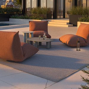 Detail of the Brezza cushion seams, S•CAB design chairs