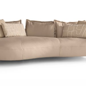 Lounge area furnished with the Cierre Nuvola sofa