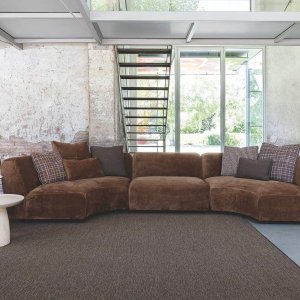 Left-hand chaise longue 165 on a Flexteam Cloud modular sofa