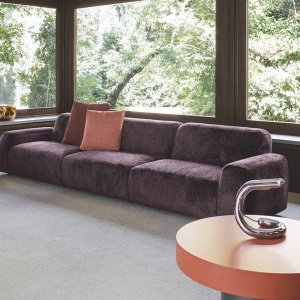 Sofas and lounge seating: a Cloud corner arrangement in a sitting room