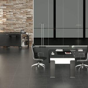 AlfaOmega conference pulpit with matching leather front
