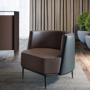 Waiting area furnished with the Mithos collection