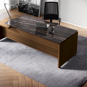 GO EASY desk by Colombini Office with 'L' shaped support