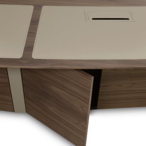 Boardroom set with Corniche table and Sella executive armchairs
