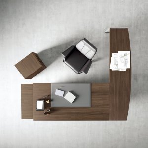 Desk with extension