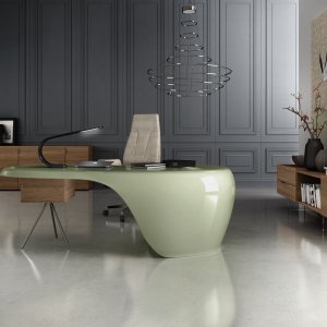 Cloud white lacquered shell